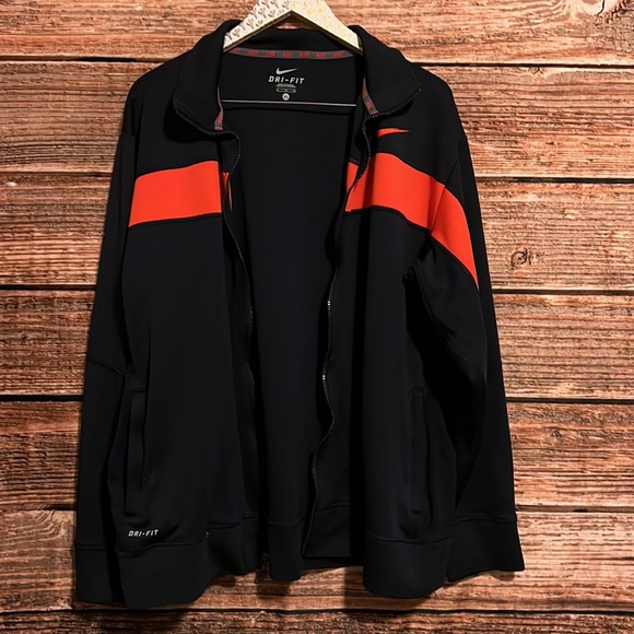 Nike Navy & Orange Zip Up Jacket - Picture 1 of 7